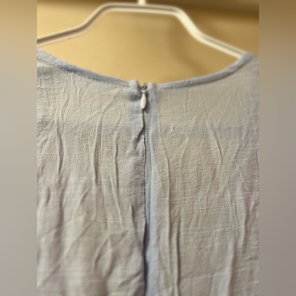 🔵 Hello Molly summer flowy dress size xs zip up back with tie waist - Picture 3 of 7